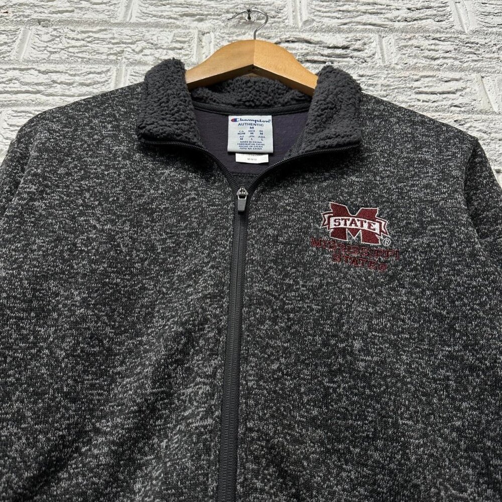Champion Mississippi State Cute‎ Zip Up Fleece Jacket Medium